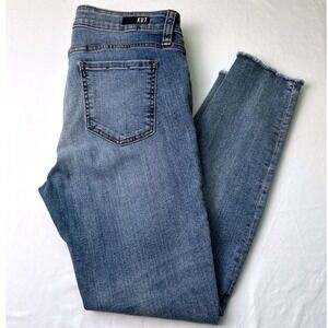KUT From The Kloth Womens Mid Rise Connie Ankle Skinny Jeans Distressed Size 12